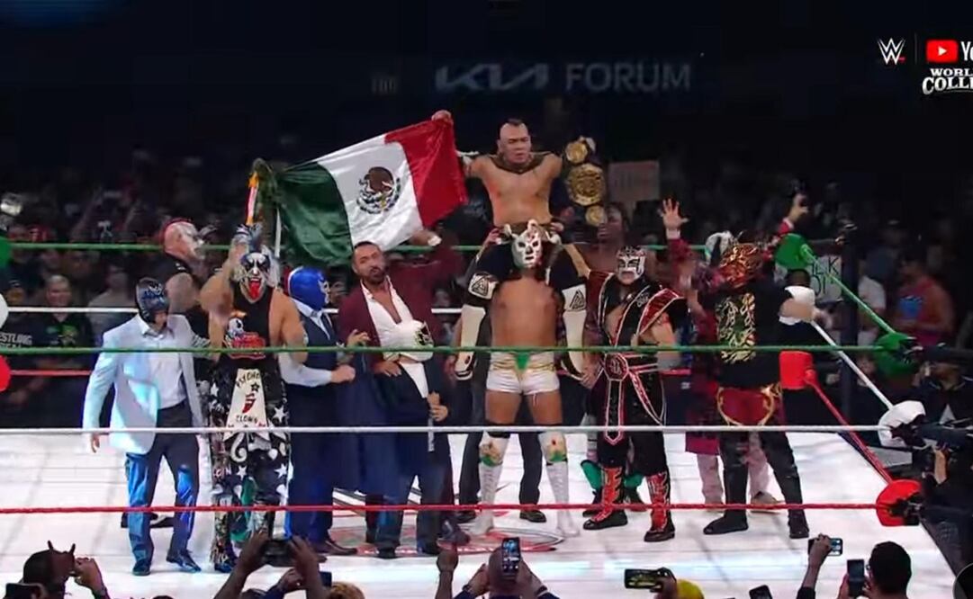El luchador poblano retuvo el cetro máximo de Triple A en WWE | FOTO: WWE (YouTube)