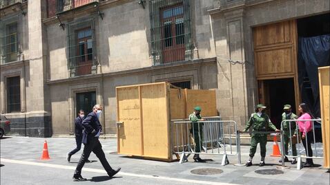 Captan en video llegada de Adán Augusto, gobernador de Tabasco, a Palacio Nacional