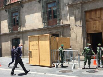 Captan en video llegada de Adán Augusto, gobernador de Tabasco, a Palacio Nacional