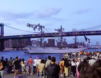 Regresan 172 cadetes del Buque Cuauhtémoc al Puerto de Veracruz; dos permanecen en NY por atención médica