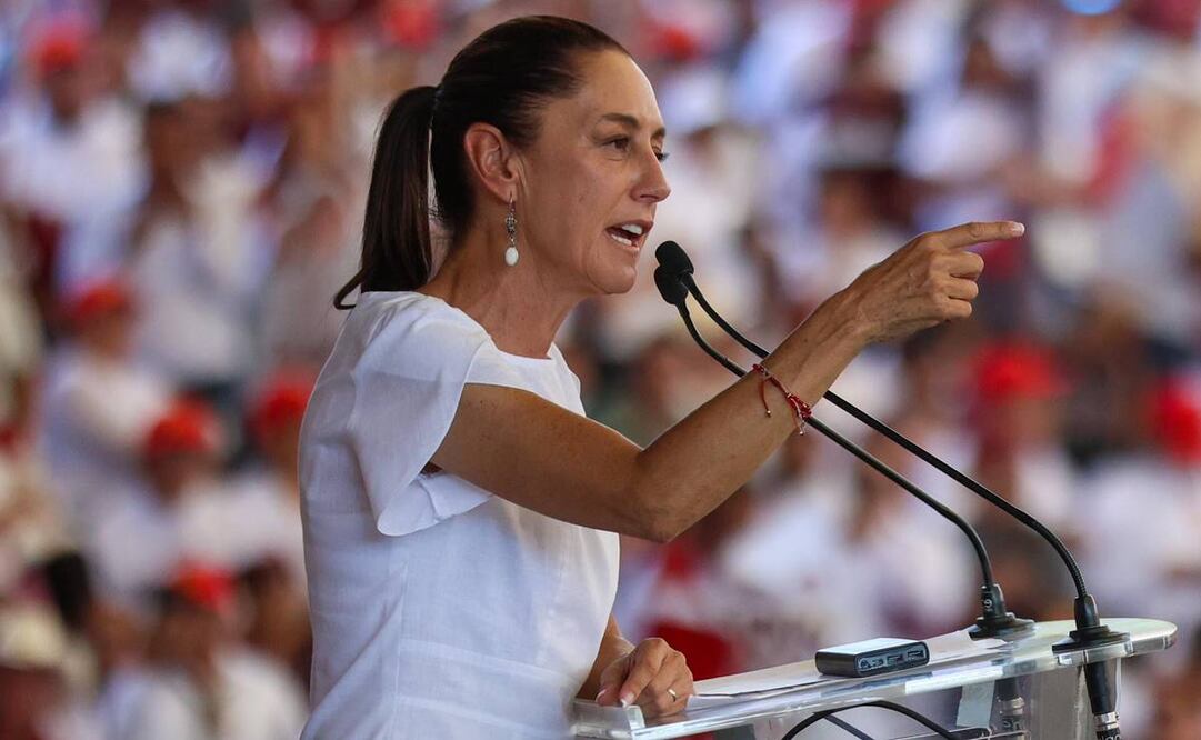Claudia Sheinbaum en un mitin en Coahuila / Foto: Diego Simón. EL UNIVERSAL