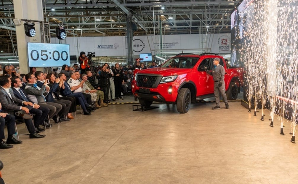 La nueva pick-up es presentada oficialmente en planta como parte de la expansión de producción de Nissan en Aguascalientes. Foto: Cortesía.