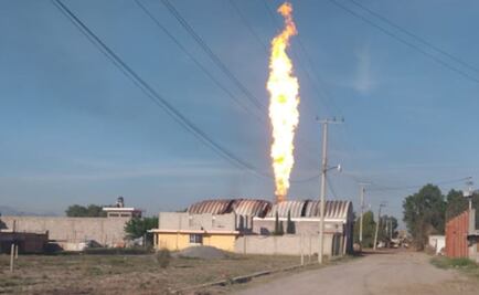 ​Reportan incendio de pipa de gas en bodega de Zumpango