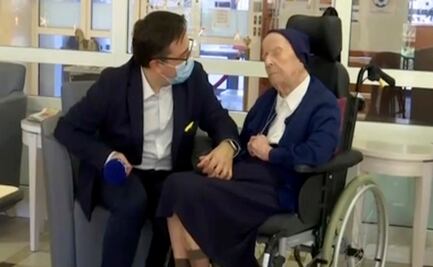 Monja supera el Covid-19 en Francia a dos días de cumplir 117 años