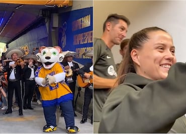 VIDEO: El emotivo recibimiento de Tigres Femenil al Barcelona Femenil en el Estadio Universitario