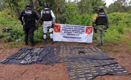 CJNG ataca a policías en Tangamandapio, Michoacán; hay dos detenidos y un arsenal asegurado