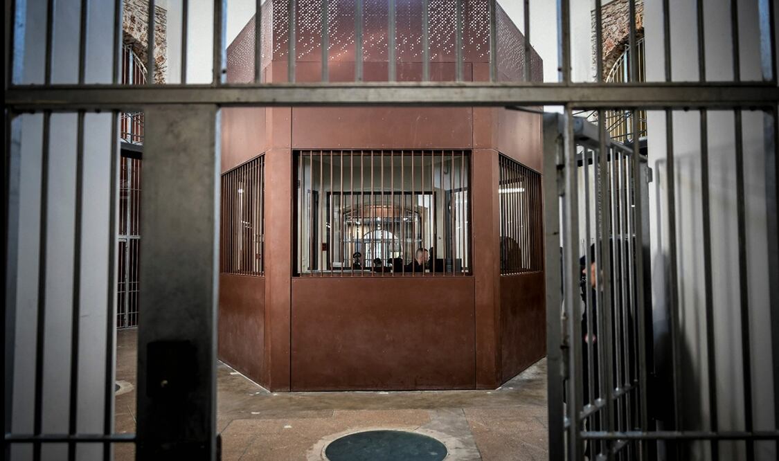 Prisión parisina de Santé, renovada tras cuatro años de obras, el 12 de abril de 2019. Foto: archivo AFP