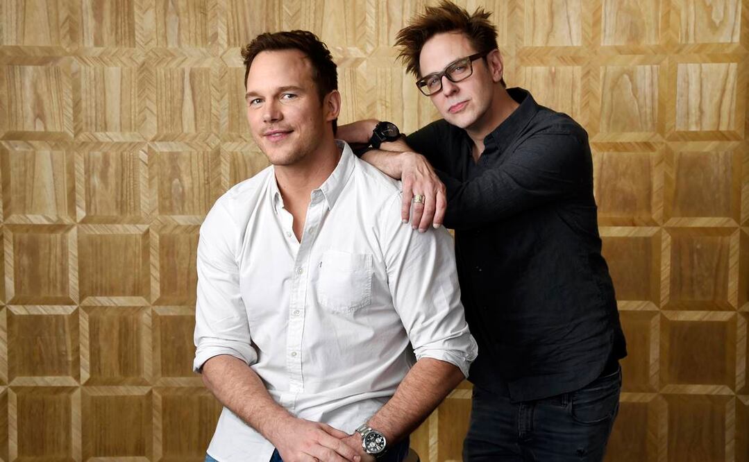 James Gunn y Chris Pratt. Foto: AP