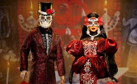 Así es el exuberante vestido de Barbie Día de Muertos