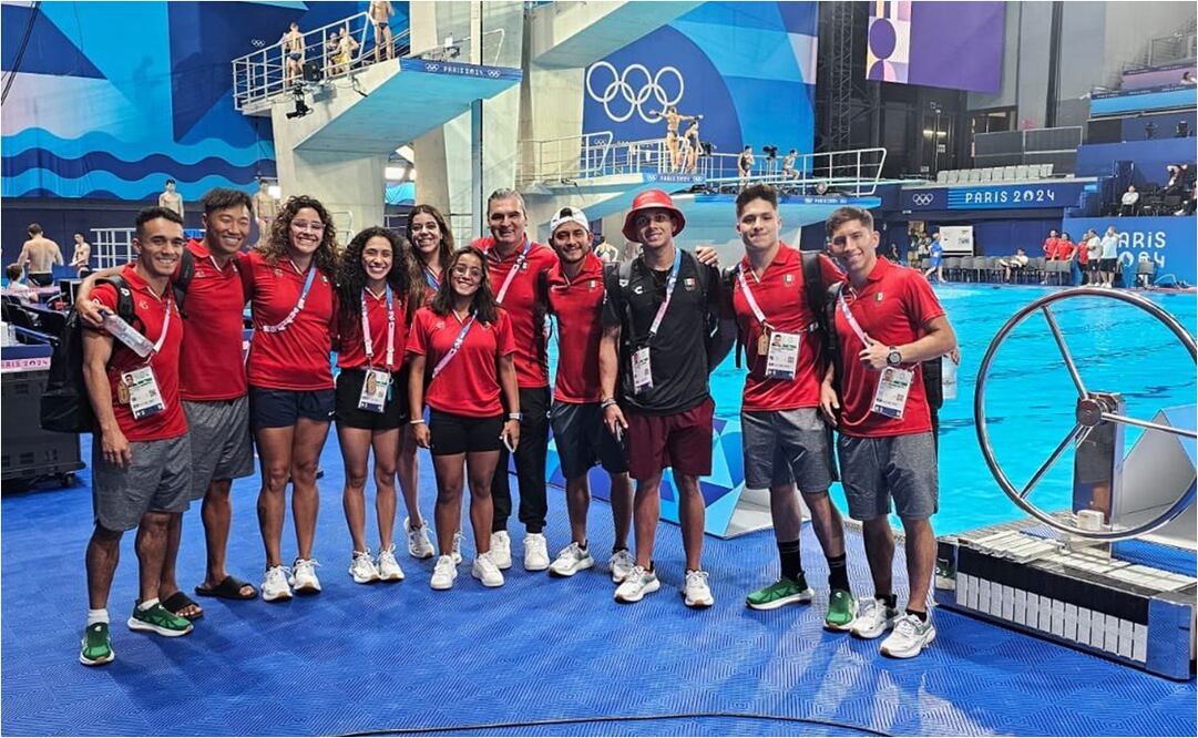 FOTO: @COM_Mexico-Equipo de clavados en París 2024
