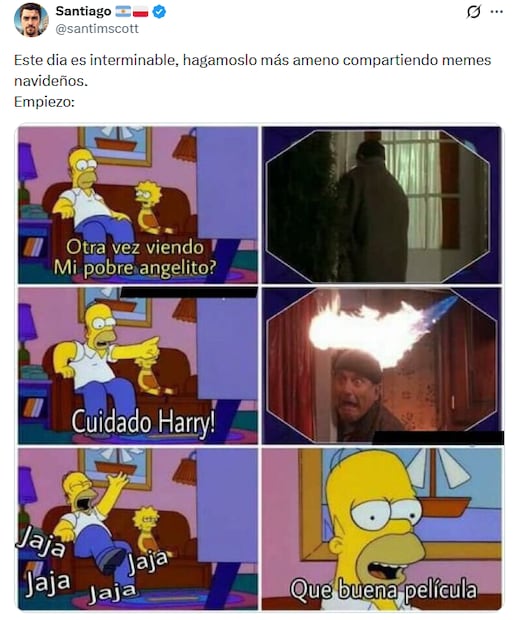 Memes de Navidad. Foto: X