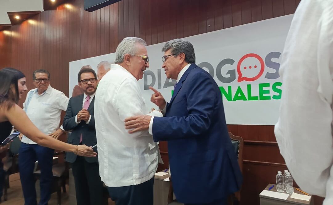 Ricardo Monreal en los diálogos nacionales. Foto: Enrique Gómez / EL UNIVERSAL