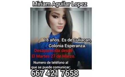 Localizan el cuerpo de Miriam Katerim, desaparecida en Sinaloa