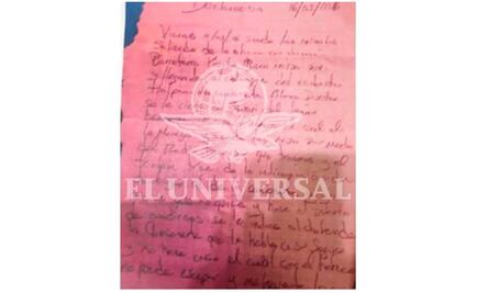 Harán grafoscopía a carta hallada a escolta del Ferrari