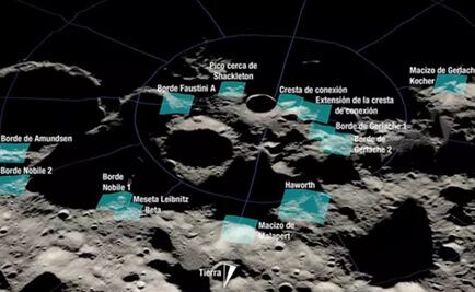 NASA identifica 13 regiones de la Luna donde sería posible un futuro alunizaje humano