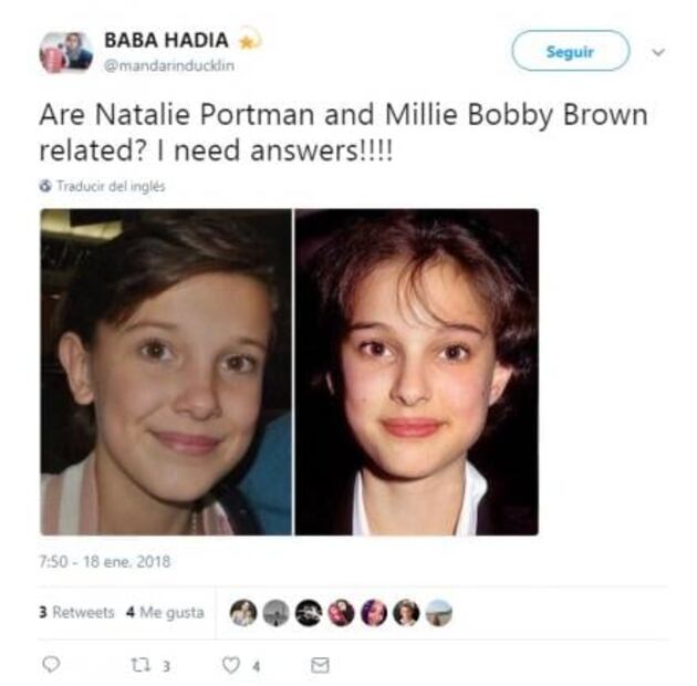 Millie Bobby Brown y el asombroso parecido con Natalie Portman del que todo Internet está hablando
