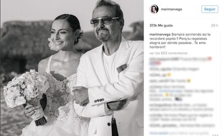 Marimar se despide de su papá Gonzalo Vega