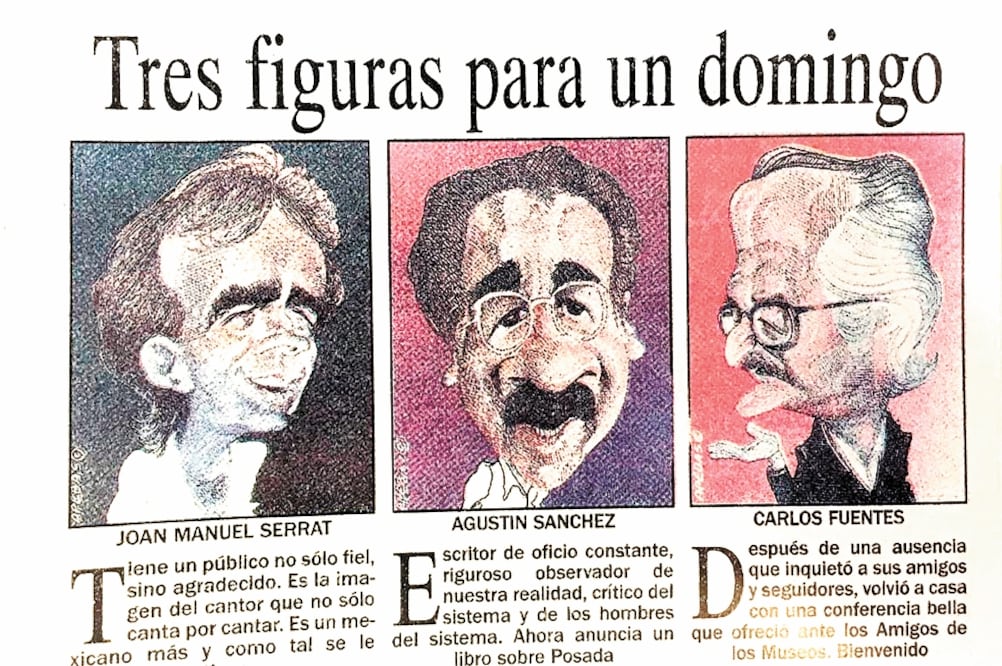 Publicó en EL UNIVERSAL Tres figuras para un domingo. Foto/ Archivo El Universal.