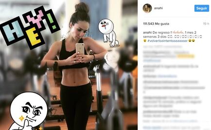 Anahí luce su figura tras embarazo