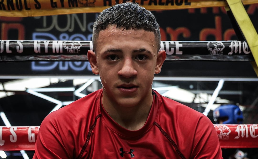 El Güerito de Tepito durante una sesión de sparring en Tepito. FOTO: Gabriel Pano/ EL UNIVERSAL