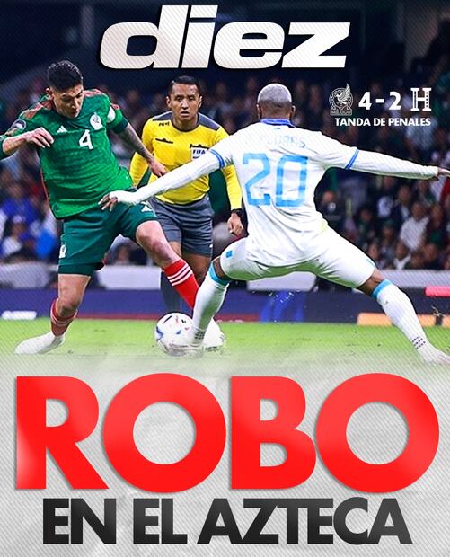El "diez" de Honduras se lanzó contra la Selección Mexicana. FOTO: @DiarioDiezHn