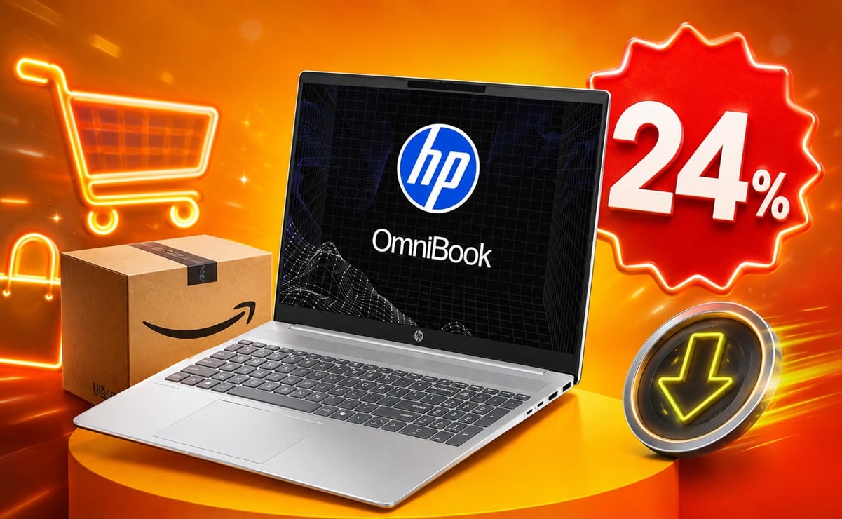 Amazon México rebaja laptop HP OmniBook en menos de 13 mil pesos
