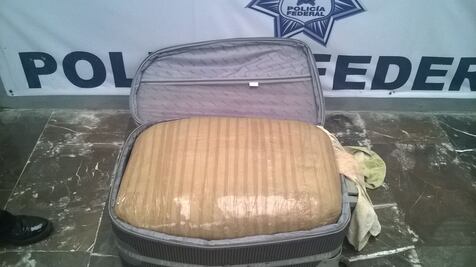 Aseguran 104 kg de marihuana en central de autobuses del DF