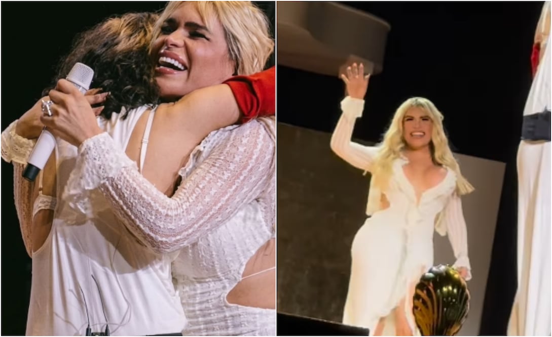 Wendy Guevara participó este sábado, 29 de agosto, en el denoominado "Confesionario" de Rosalía, durante su concierto en el Palacio de los Deportes.
Fotos: Instagram, vía @soywendyguevaraoficial & @joeles6 @mar_dlanoche