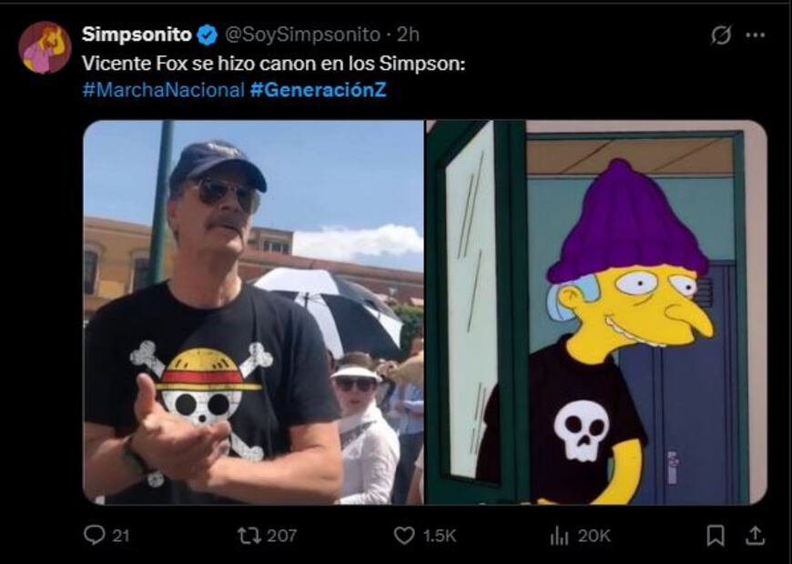 Captura de pantalla en X