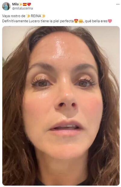 Fans chulean rostro perfecto de Lucero