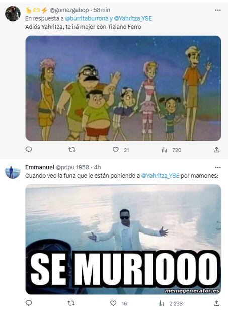 Memes sobre Yahritza y su Esencia. / Foto: Twitter