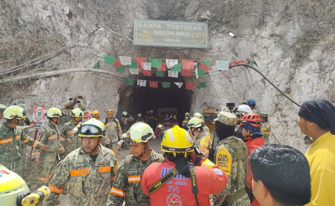 El Comando Unificado informó que a las 10:36 horas de la mañana de este miércoles 8 de abril de 2026 fue rescatado con vida el segundo trabajador de la mina Santa Fe, Sinaloa. Foto: X @CNPC_MX