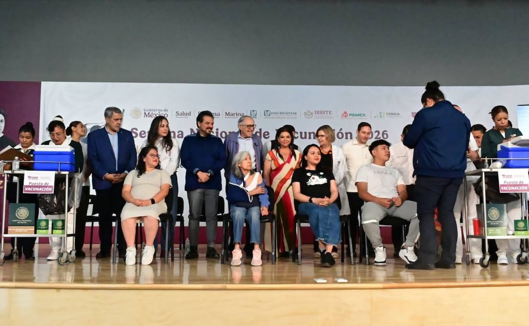 Arranque de la Semana Nacional de Vacunación en la Ciudad de México. Foto: Secretaría de Salud