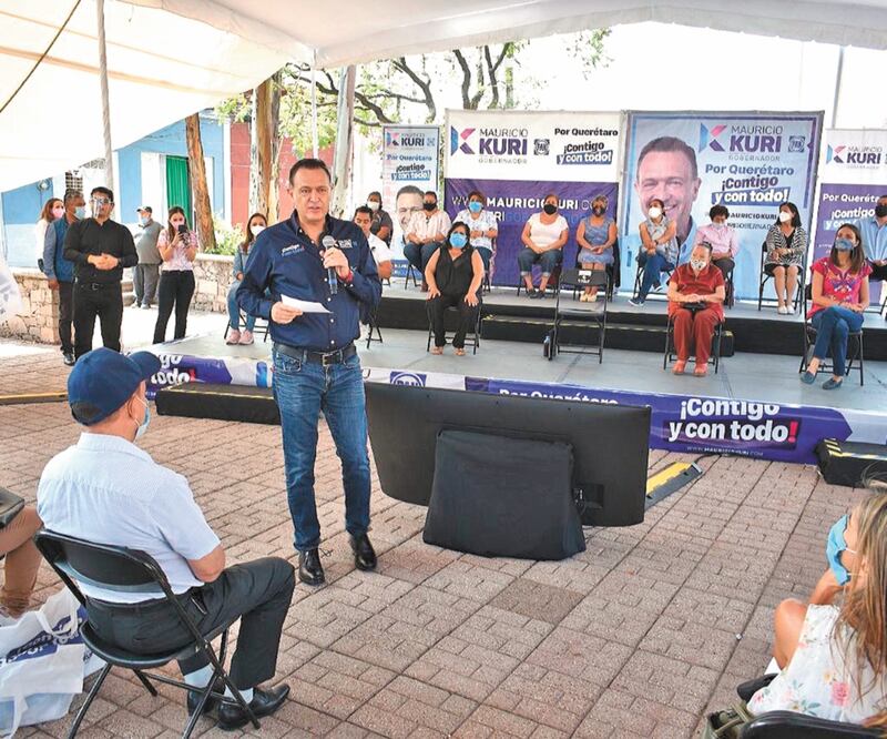 El candidato panista Mauricio Kuri dijo que en los barrios se mantiene viva la cultura y que eso se debe mostrar a los turistas. Foto: ESPECIAL