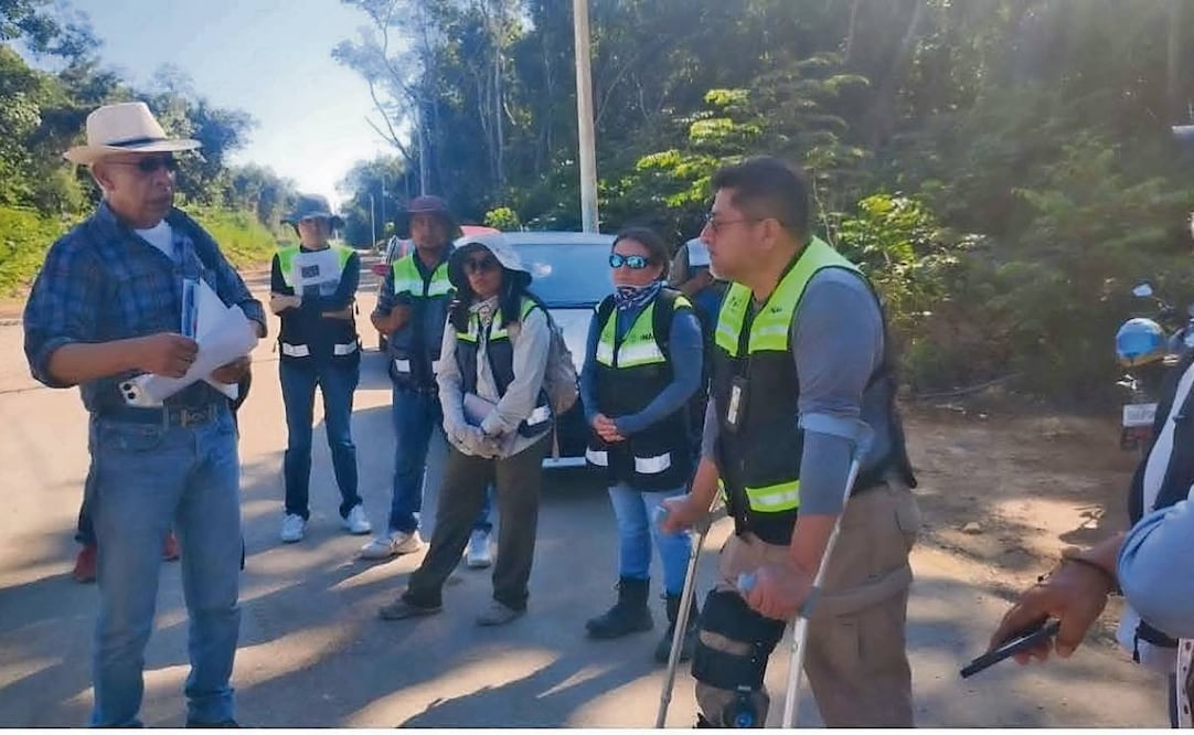 Arqueólogos del INAH. Foto: Informe Chetumal