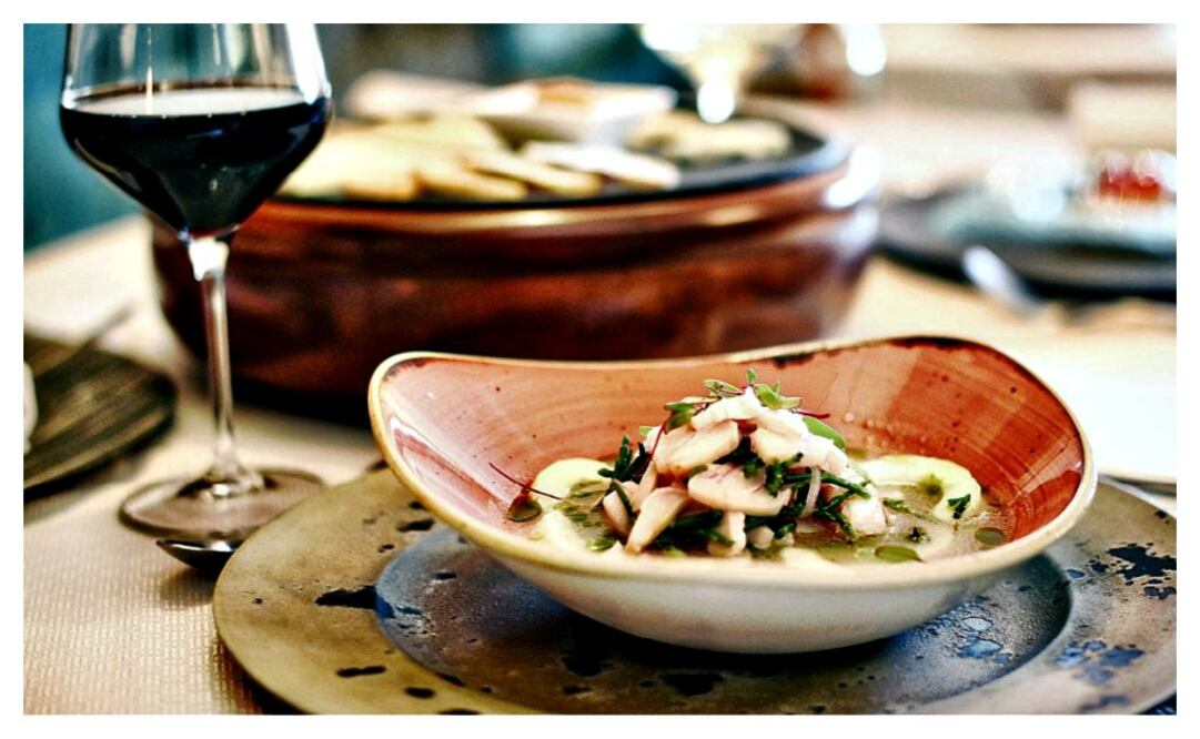 Aguachile de callo media luna de Azafrán.