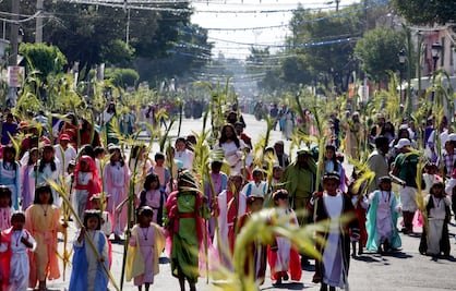 Todo listo para la representación 181 de la Semana Santa en Iztapalapa, con el Domingo de Ramos