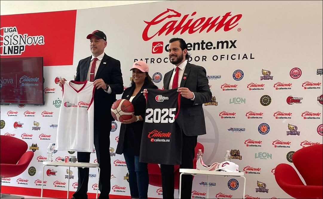 La Liga Nacional de Baloncesto Profesional y Caliente.mx firman alianza / FOTO: Miguel Flores