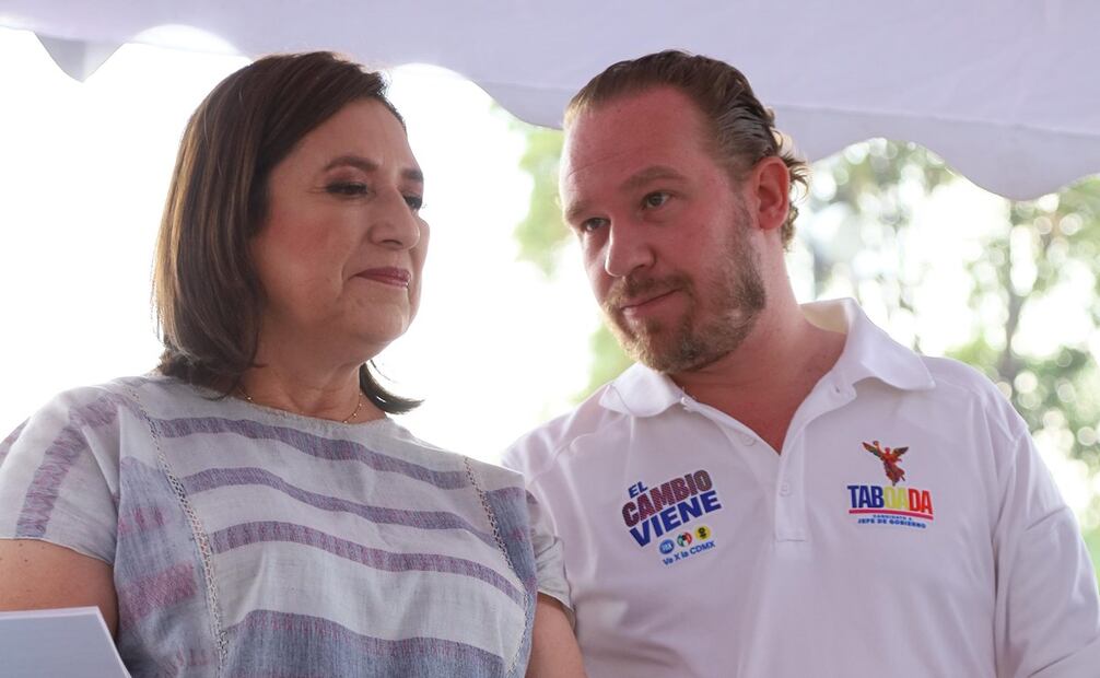 Acompañado por la candidata a la Presidencia, Xóchitl Gálvez, el aspirante a la Jefatura de Gobierno por la alianza Va X la CDMX, Santiago Taboada, presentó un plan de movilidad. Foto: especial