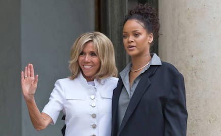El presidente de Francia recibe a Rihanna