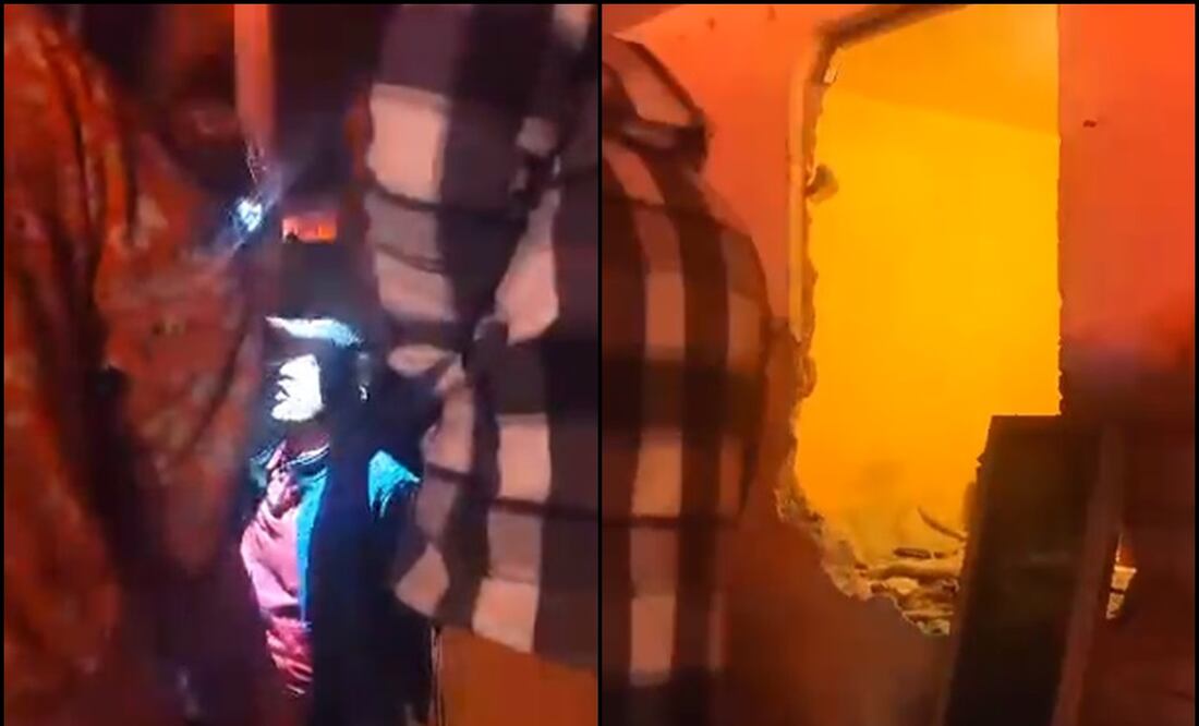 El hombre fue golpeado y amarrado de los pies por vecinos de la zona para evitar que se diera a la fuga; presuntamente conducía en estado de ebriedad. Foto: Especial