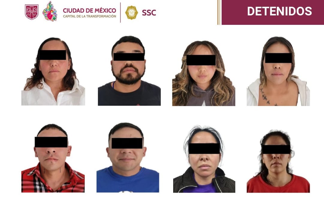 Caen ocho integrantes de grupo dedicado al robo a casa habitación en CDMX
Foto: Especial.