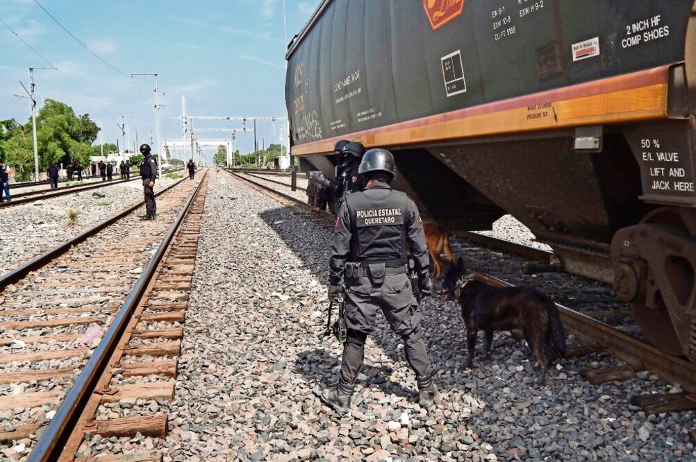 La Asociación Mexicana del Transporte Intermodal establece que la región donde se registra el mayor número de robos a trenes es la del Bajío (ARCHIVO EL UNIVERSAL)