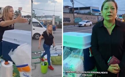 "Lady tamales": mujer que derribó puesto en estacionamiento de Guadalajara se disculpa; “estoy arrepentida y apenada”