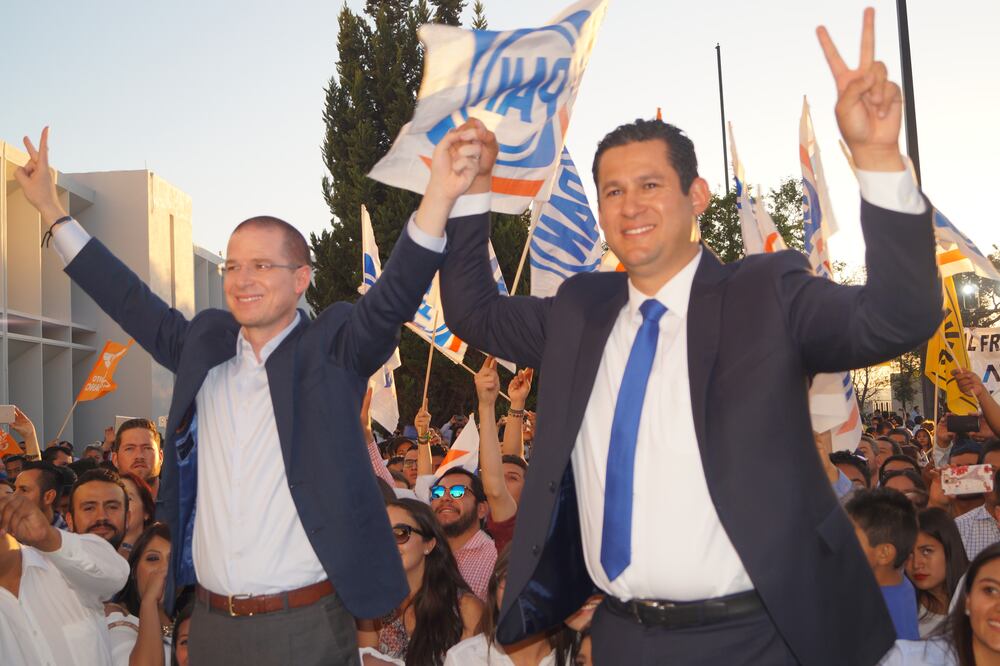 Diego Sinhué Rodríguez Vallejo destacó que los guanajuatenses le darán un millón 400 mil votos a Ricardo Anaya para que sea el próximo Presidente de México (Foto: Xóchitl Álvarez / EL UNIVERSAL)