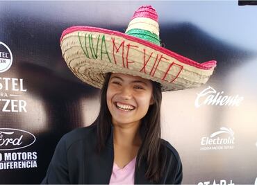Emma Raducanu sorprende con un sombrero mexicano en el Abierto de Zapopan