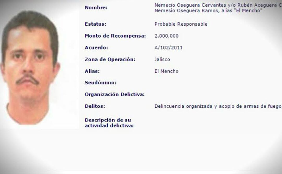 Jessica Johana Oseguera es hija de Nemesio Oseguera, líder del Cártel Jalisco Nueva Generación / Archivo. EL UNIVERSAL