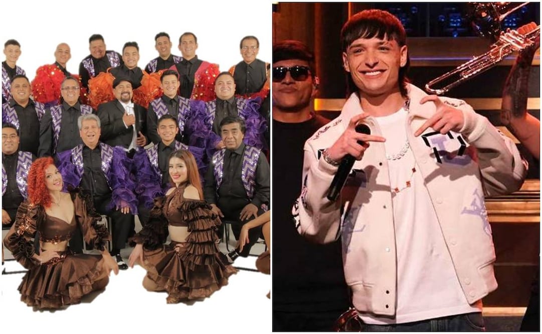 Orquesta Pérez Prado y Peso Pluma. Foto: Armando Pereda/Instagram.