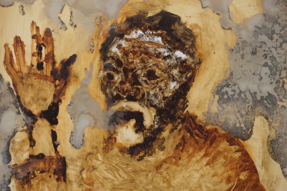 La exposición Naa Pia’ , que albergará el Instituto de Artes Gráficas de Oaxaca, IAGO, reúne 120 autorretratos del creador. (EDWIN HERNÁNDEZ. EL UNIVERSAL)