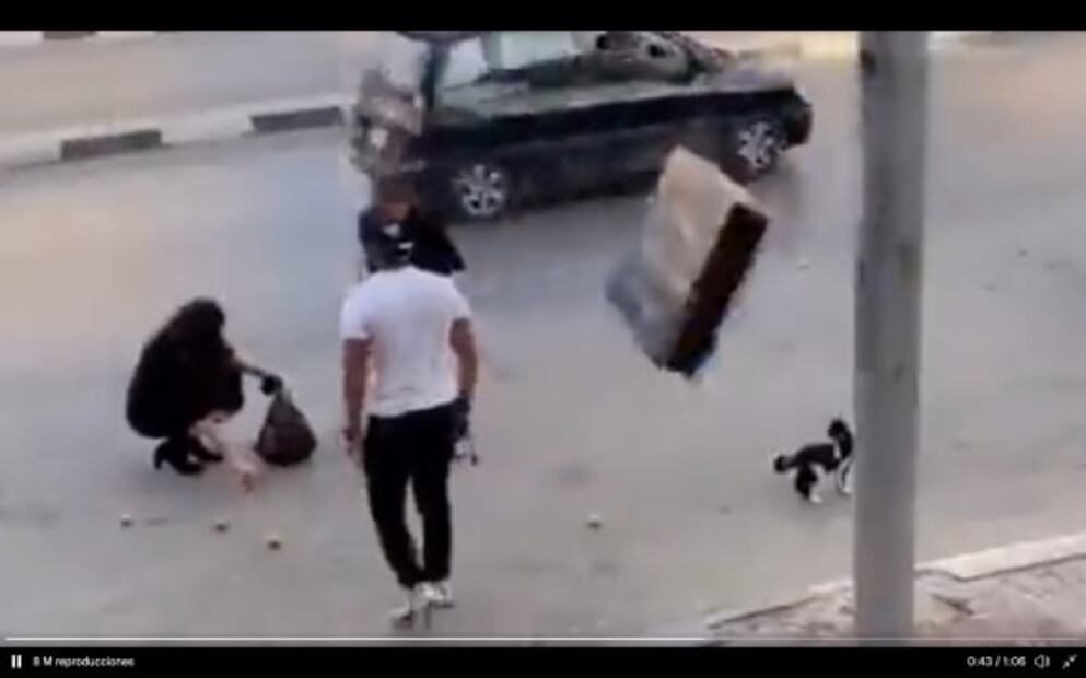 El video viral de una pareja discutiendo que nadie puede creer